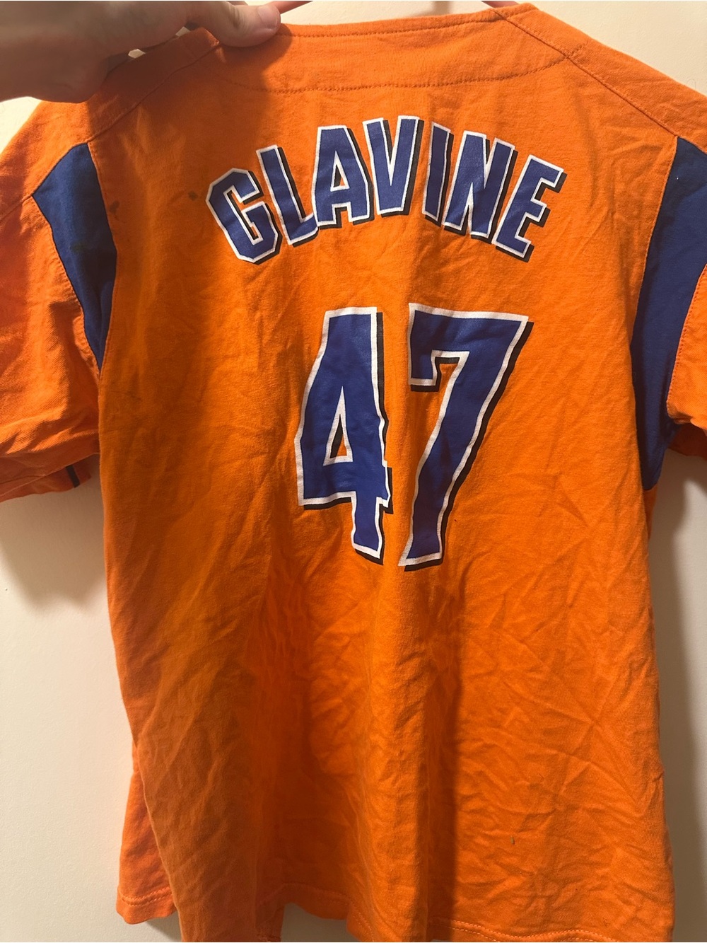 New York Mets tom glavine sga kids jersey shirt size xl kids shea stadium sga